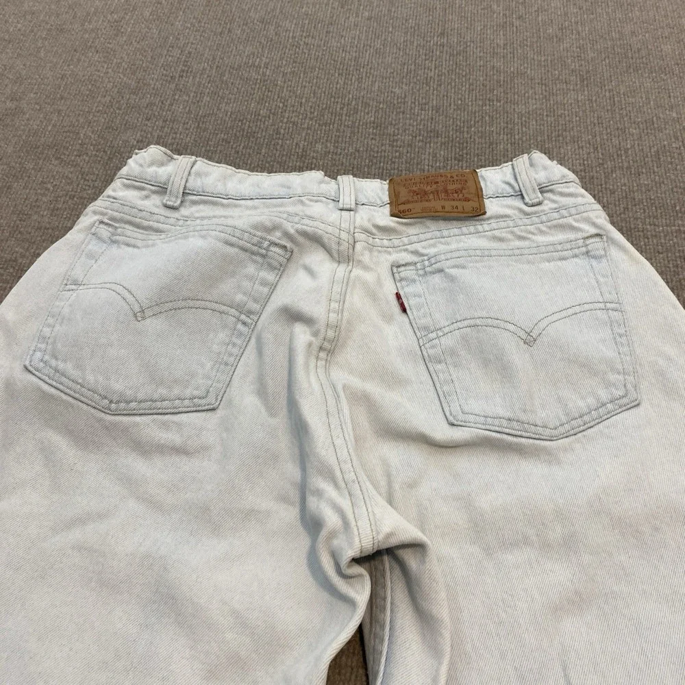 Vintage Levis Jeans Men 34x32 Fits 33x32 560 Relaxed Tapered 90s '95 Made in USA